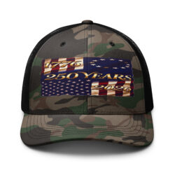 1776 to 2026 250 Years – Camouflage trucker hat